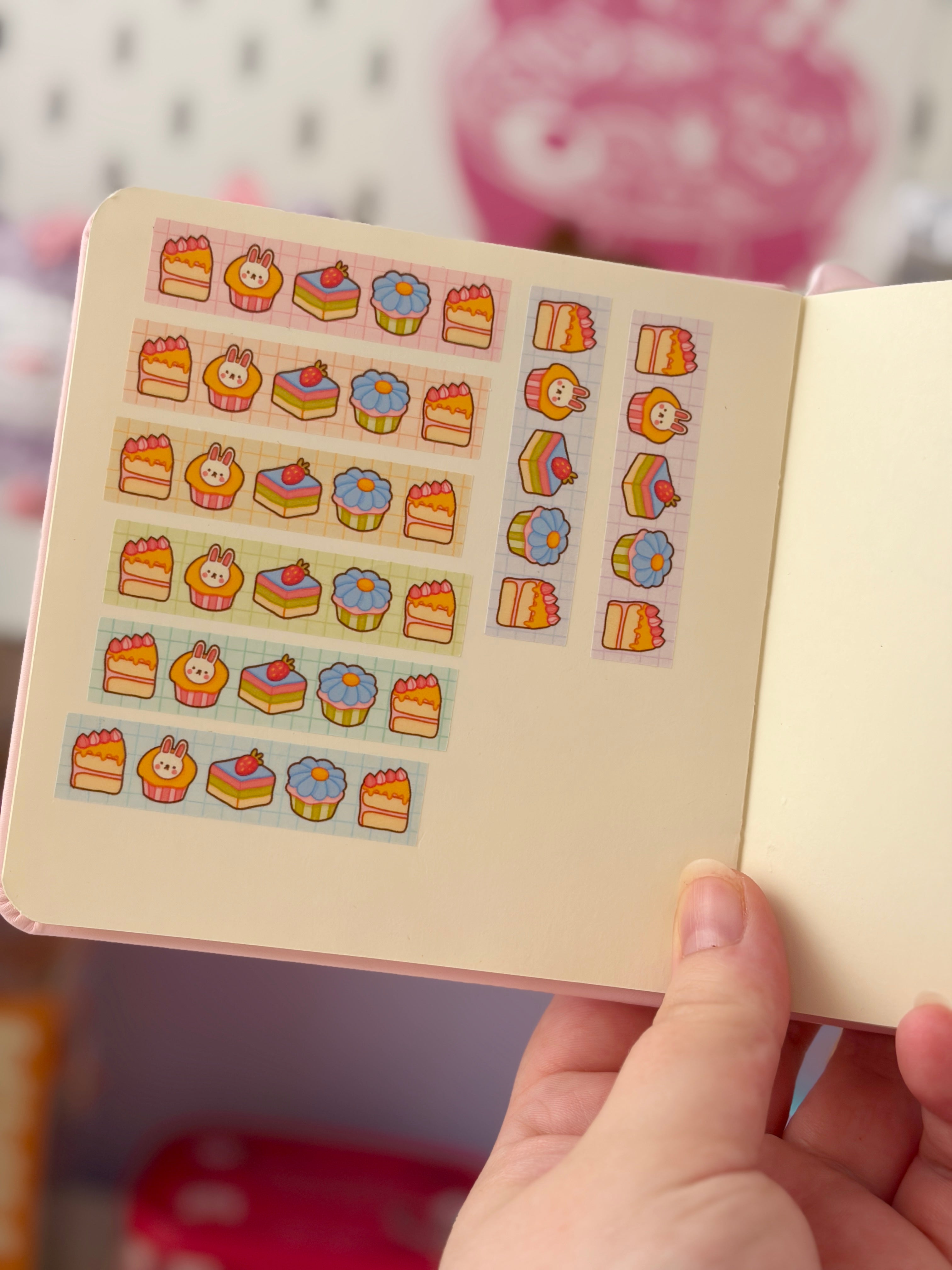 cake washi sticker sheet