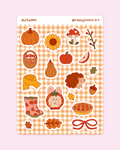 autumn sticker sheet