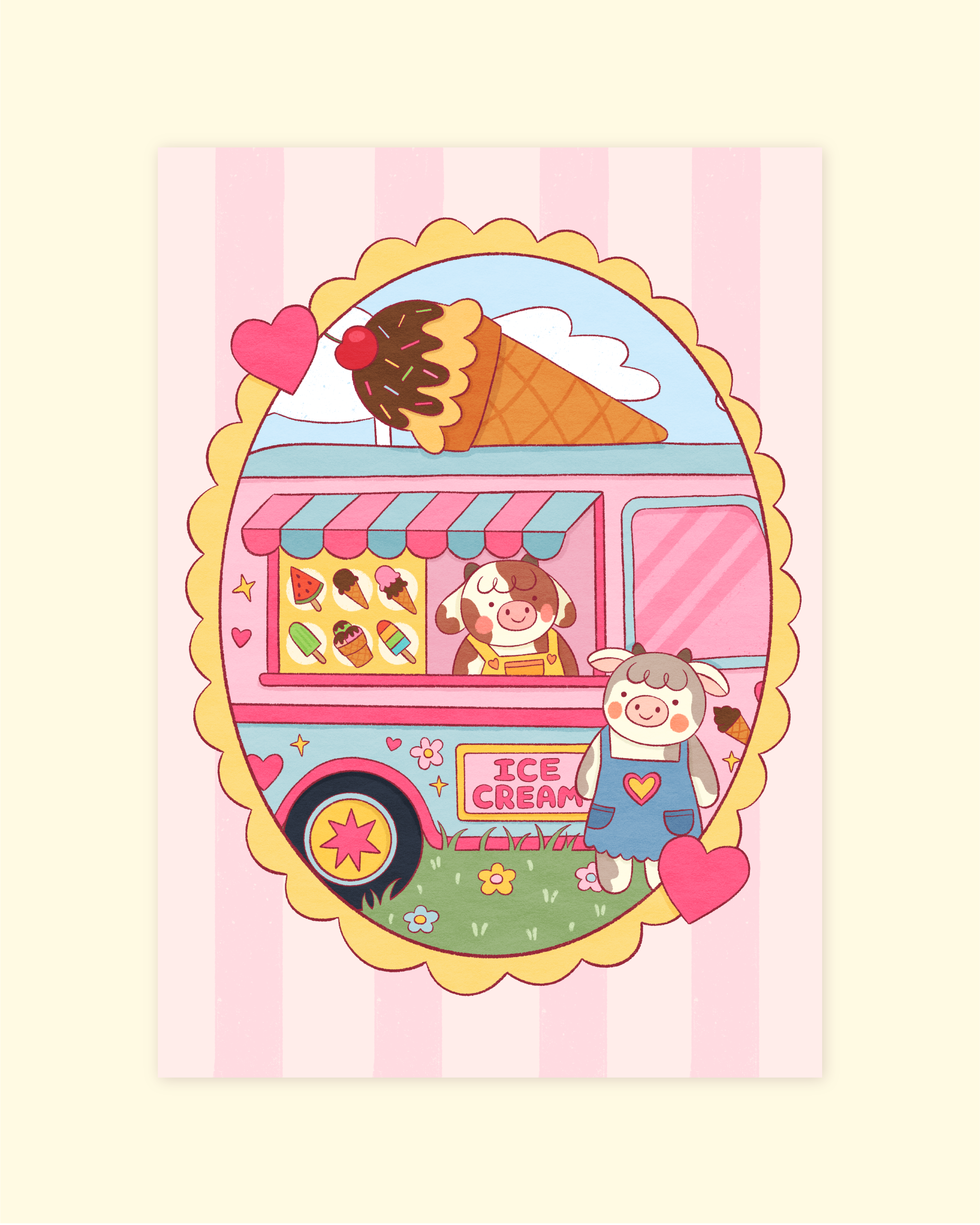 ice cream print