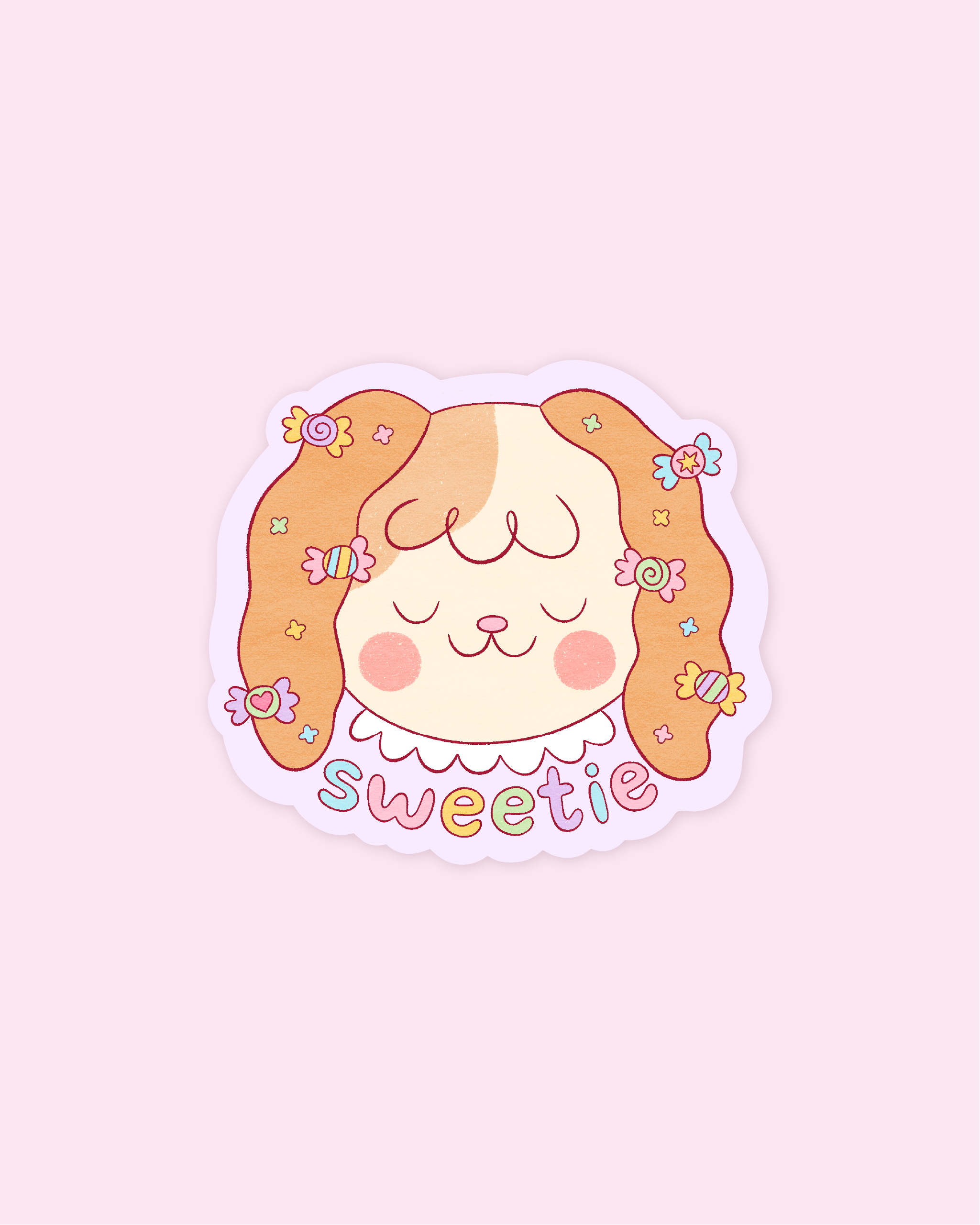 sweetie die cut sticker